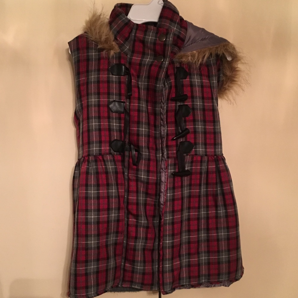 Plaid vest